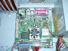 Small picture of the Intel D945GCLF board in an eMachines case